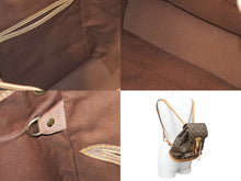 Load image into Gallery viewer, LOUIS VUITTON ルイヴィトン リュック デイパック モノグラム M51136 レザー ブラウン 良品 中古 ゴールド 58026