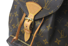 Load image into Gallery viewer, LOUIS VUITTON ルイヴィトン リュック デイパック モノグラム M51136 レザー ブラウン 良品 中古 ゴールド 58026