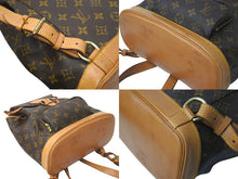 Load image into Gallery viewer, LOUIS VUITTON ルイヴィトン リュック デイパック モノグラム M51136 レザー ブラウン 良品 中古 ゴールド 58026