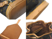 Load image into Gallery viewer, LOUIS VUITTON ルイヴィトン リュック デイパック モノグラム M51136 レザー ブラウン 良品 中古 ゴールド 58026