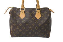 Load image into Gallery viewer, LOUIS VUITTON ルイヴィトン ハンドバッグ スピーディー25 モノグラム M41528 PVC レザー ゴールド金具 美品 中古 58027