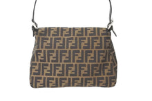 画像をギャラリービューアに読み込む, FENDI フェンディショルダーバッグ マンマバケット ズッカ柄 キャンバス 26325 シルバー金具 美品 中古 58029 