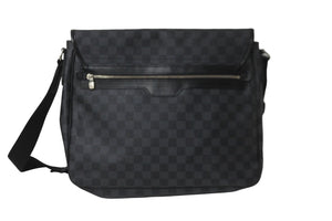 LOUIS VUITTON ルイヴィトン ショルダーバッグ ダニエルMM N58029 ダミエ・グラフィット シルバー金具 美品 中古 58032