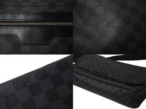 LOUIS VUITTON ルイヴィトン ショルダーバッグ ダニエルMM N58029 ダミエ・グラフィット シルバー金具 美品 中古 58032