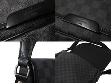Load image into Gallery viewer, LOUIS VUITTON ルイヴィトン ショルダーバッグ ダニエルMM N58029 ダミエ・グラフィット シルバー金具 美品 中古 58032