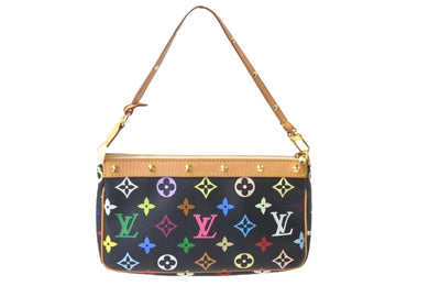 新品同様 LOUIS VUITTON ルイヴィトン モノグラムマルチ ポシェット アクセソワ―ル M92648 村上隆 ワンショルダー 中古 58041