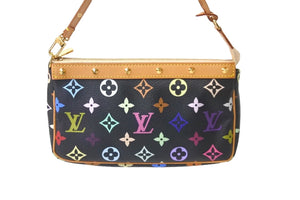 新品同様 LOUIS VUITTON ルイヴィトン モノグラムマルチ ポシェット アクセソワ―ル M92648 村上隆 ワンショルダー 中古 58041