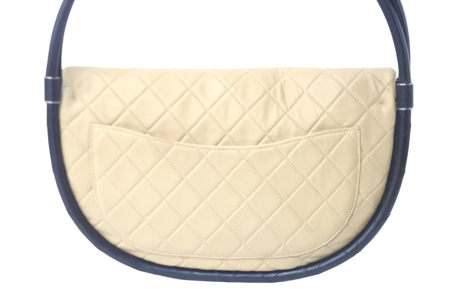 CHANEL シャネル フラフープ バッグ 18番台 ベージュ ブラック