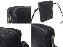 Load image into Gallery viewer, CHANEL シャネル ショルダーバッグ カンボンライン ミディアムポシェット A25178 ブラック シルバー金具 美品 中古 58077
