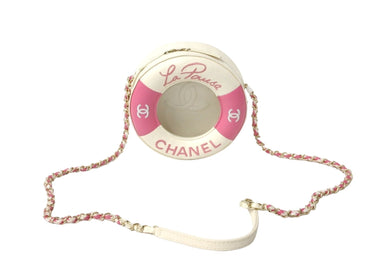 CHANEL シャネル ショルダーバッグ クルーズライン 浮き輪モチーフ チェーンショルダー 26番台 ゴールド金具 美品 中古 58084