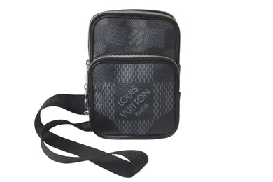 LOUIS VUITTON ルイヴィトン ショルダーバッグ N50012 アマゾンスリングバッグ ダミエグラフィット ブラック 美品 中古 58091