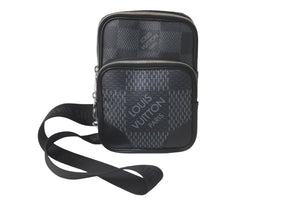 LOUIS VUITTON ルイヴィトン ショルダーバッグ N50012 アマゾンスリングバッグ ダミエグラフィット ブラック 美品 中古 58091