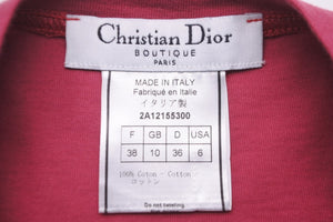 極美品 Christian Dior クリスチャンディオール タンクトップ ノースリーブ J'ADORE DIOR 2A12155300 ピンク系 中古 58097