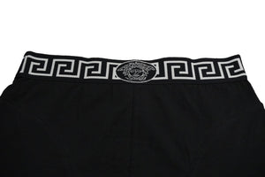 未使用品 VERSACE ヴェルサーチ グレカ ボーダー トランクス メデューサ ブラック ホワイト サイズ48 58106 