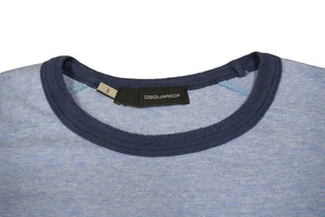 DSQUARED2 ディースクエアード 半袖Ｔシャツ トップス OPEN 24hrs コットン ブルー レッド サイズS レディース 美品 中古 58112