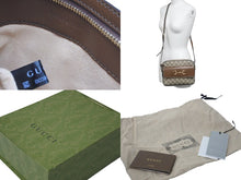Load image into Gallery viewer, 新品同様 GUCCI グッチ ホースビット 1955 スモール ショルダーバッグ ブラウン GGスプリームキャンバス 645454 中古 58122