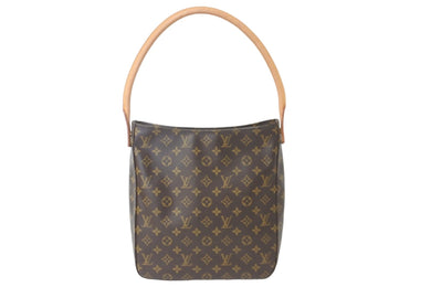 LOUIS VUITTON ルイヴィトン ハンドバッグ ルーピングGM モノグラムキャンバス M51145 ゴールド金具 美品 中古 58125