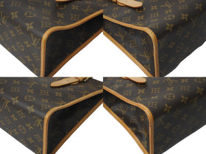 LOUIS VUITTON ルイヴィトン ハンドバッグ M40007 ポパンクール・オ ハンドバッグ モノグラム PVC ブラウン 美品 中古 58126