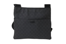 Load image into Gallery viewer, GUCCI グッチ ショルダーバッグ 162904 GGロゴ GGスプリームキャンバス ブラック シルバー金具 メンズ イタリア製 美品 中古 58127