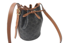 Load image into Gallery viewer, 新品同様品 CELINE セリーヌ ショルダーバッグ 191142BZJ 04LU スモール ドローストリング トリオンフキャンバス タン 中古 58129