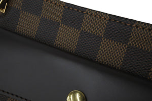 極美品 LOUIS VUITTON ルイヴィトン ショルダーバッグ N51129 オーバーニュ ダミエエベヌ ブラウン ゴールド金具 中古 58132