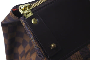 極美品 LOUIS VUITTON ルイヴィトン ボストンバッグ ネオグリニッジ N41163 ダミエ ブラウン ゴールド金具 中古 58134