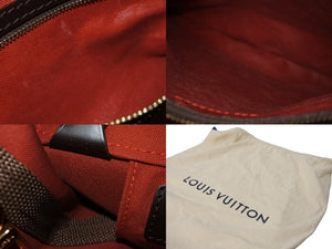 極美品 LOUIS VUITTON ルイヴィトン ボストンバッグ ネオグリニッジ N41163 ダミエ ブラウン ゴールド金具 中古 58134