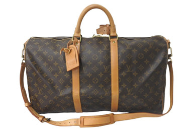 LOUIS VUITTON ルイヴィトン ボストンバッグ キーポル バンドリエール 50 モノグラム M41416 ゴールド 美品 中古 58136