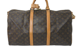LOUIS VUITTON ルイヴィトン ボストンバッグ キーポル バンドリエール 50 モノグラム M41416 ゴールド 美品 中古 58136
