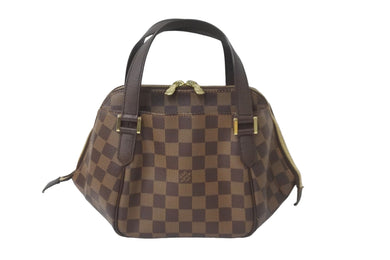 LOUIS VUITTON ルイヴィトン ハンドバッグ ベレムPM ダミエ エベヌ レディース N51173 ゴールド金具 美品 中古 58138