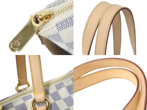 極美品 LOUIS VUITTON ルイヴィトン トートバッグ N41280 トータリーPM ダミエアズールキャンバス アズール ゴールド 中古 58139