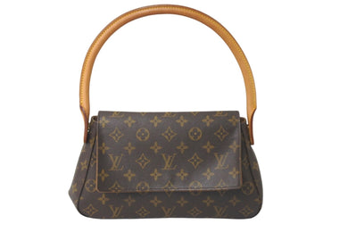 LOUIS VUITTON ルイヴィトン ショルダーバッグ ミニルーピング M51147 ブラウン レディース 美品 中古 58141