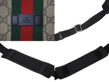 Load image into Gallery viewer, 極美品 GUCCI グッチ ショルダーバッグ GGスプリームフラットメッセンジャー キャンバス 471454 ベージュ シルバー金具 中古 58143