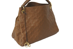 LOUIS VUITTON ルイヴィトン ショルダーバッグ M41182 アーツィーMM モノグラムアンプラント ブラウン ゴールド 美品 中古 58144