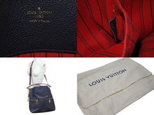 Load image into Gallery viewer, LOUIS VUITTON ルイヴィトン ショルダーバッグ M44014 メリー モノグラムアンプラント レザー ネイビー 良品 中古 58145