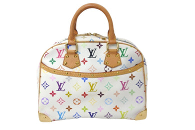LOUIS VUITTON ルイヴィトン ハンドバッグ M92663 トゥルーヴィル モノグラム ホワイト マルチカラー ゴールド 美品 中古 58149