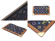 Load image into Gallery viewer, LOUIS VUITTON ルイヴィトン コインケース ポシェットクレ モノグラム マルチカラー 村上隆 M92654 ゴールド金具 美品 中古 58164