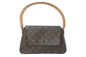 LOUIS VUITTON ルイヴィトン ショルダーバッグ ミニルーピング M51147 ブラウン レディース 美品 中古 58169