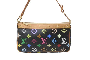 新品同様 LOUIS VUITTON ルイヴィトン モノグラムマルチ ポシェット アクセソワ―ル M92648 村上隆 ワンショルダー 中古 58170