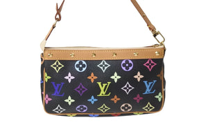 新品同様 LOUIS VUITTON ルイヴィトン モノグラムマルチ ポシェット アクセソワ―ル M92648 村上隆 ワンショルダー 中古 58170