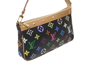 新品同様 LOUIS VUITTON ルイヴィトン モノグラムマルチ ポシェット アクセソワ―ル M92648 村上隆 ワンショルダー 中古 58170