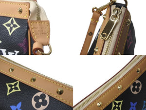 新品同様 LOUIS VUITTON ルイヴィトン モノグラムマルチ ポシェット アクセソワ―ル M92648 村上隆 ワンショルダー 中古 58170