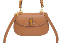 Load image into Gallery viewer, GUCCI グッチ ショルダーバッグ 2WAY ブラウン バンブー レザー 000-2113-0633 ゴールド金具 美品 中古 58177