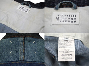 Masion Margiela メゾンマルジェラ デニムジャケット 12AW ブルー コットン サイズ48 S50AM0163 良品 中古 58191