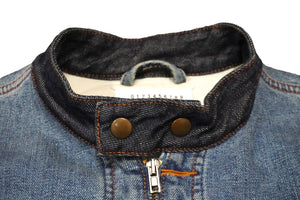 Masion Margiela メゾンマルジェラ デニムジャケット 12AW ブルー コットン サイズ48 S50AM0163 良品 中古 58191