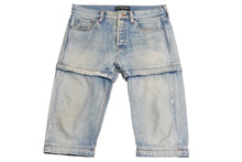 Load image into Gallery viewer, BALENCIAGA バレンシアガ デニムパンツ 3WAY 18SS ブルー コットン サイズ30 509126 TYE14 良品 中古 58192