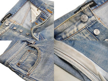 Load image into Gallery viewer, BALENCIAGA バレンシアガ デニムパンツ 3WAY 18SS ブルー コットン サイズ30 509126 TYE14 良品 中古 58192
