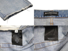 Load image into Gallery viewer, BALENCIAGA バレンシアガ デニムパンツ 3WAY 18SS ブルー コットン サイズ30 509126 TYE14 良品 中古 58192
