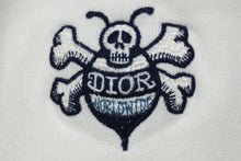 Load image into Gallery viewer, Dior ディオール スウェットプルオーバーパーカー ビー 刺繍 033J605G0531 ホワイト M コットン 美品 中古 58206