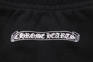 CHROME HEARTS クロムハーツ パンツ スウェットパンツ ブラック コットン サイズS 美品 中古 58208